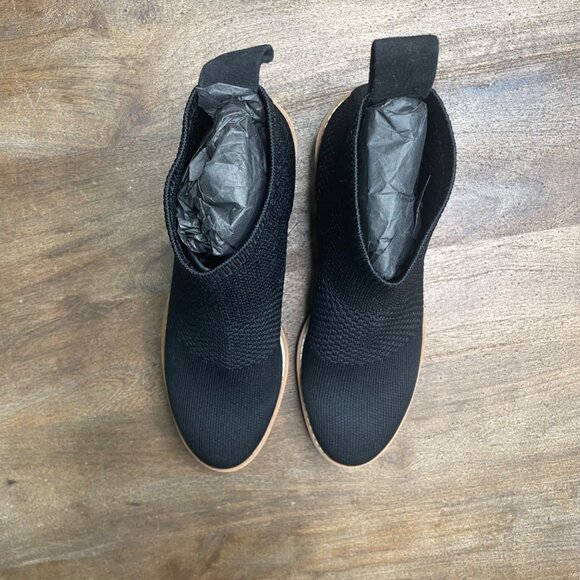 Eileen Fisher Black London Recycled Stretch Knit Bootie Womens Size 6 NEW NWT - Picture 3 of 9